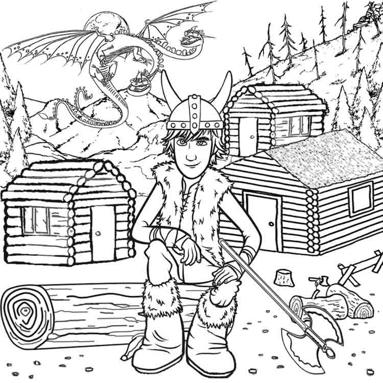 Download How To Train Your Dragon Coloring Pages For Kids To Print ...