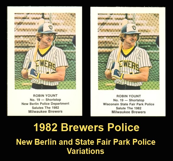 The Oddball Card Collector: 1982 Milwaukee Brewers Police Set