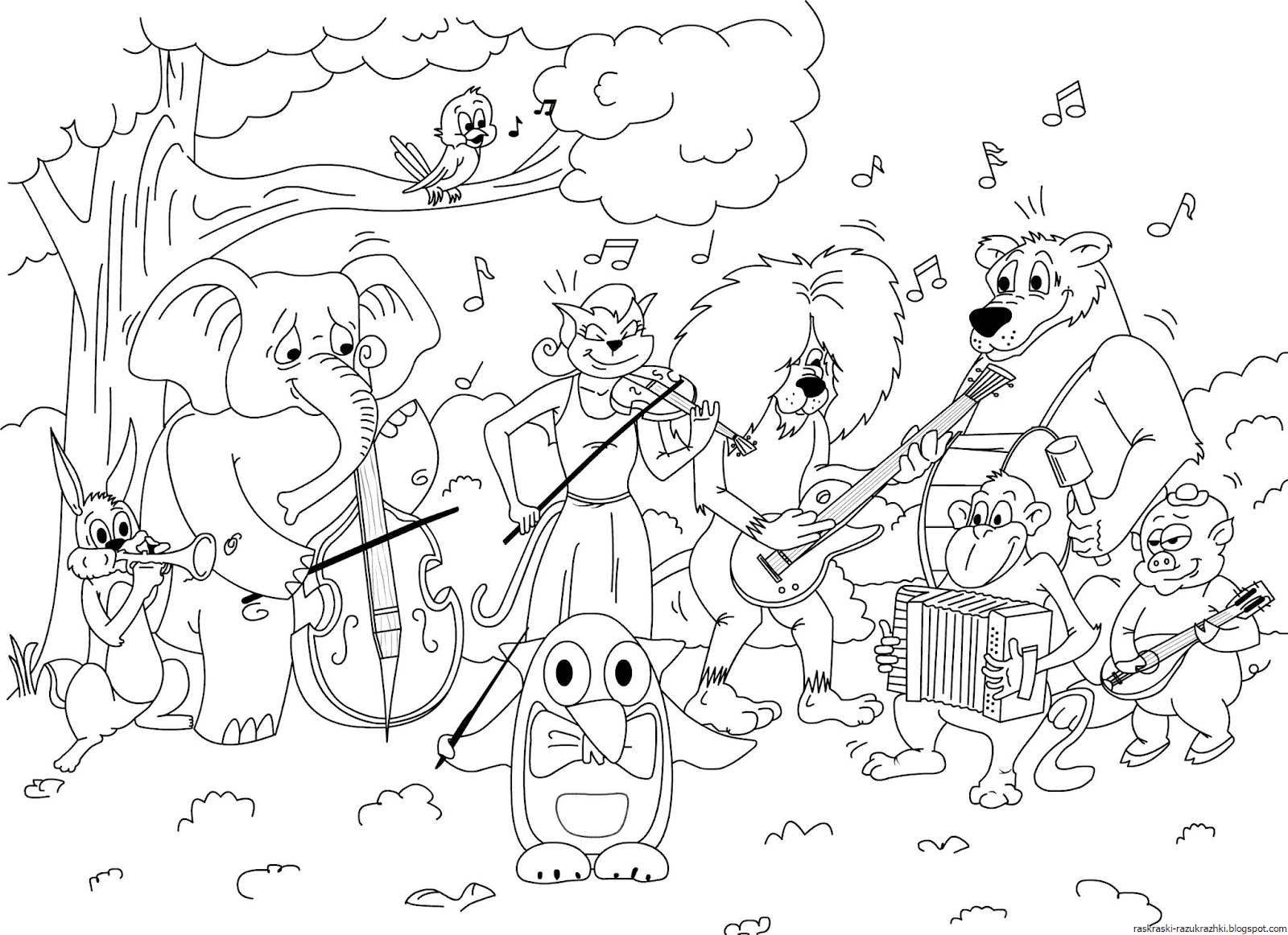 Музыкальные Картинки Раскраски – Telegraph