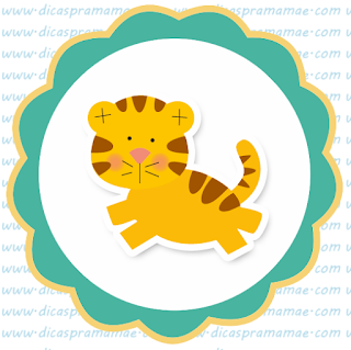Jungle Free Printable Toppers or Labels.