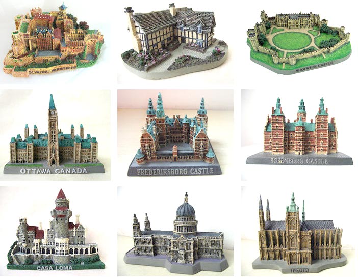 Building Collector Resin Polymer Plastic Souvenir Building Replicas
