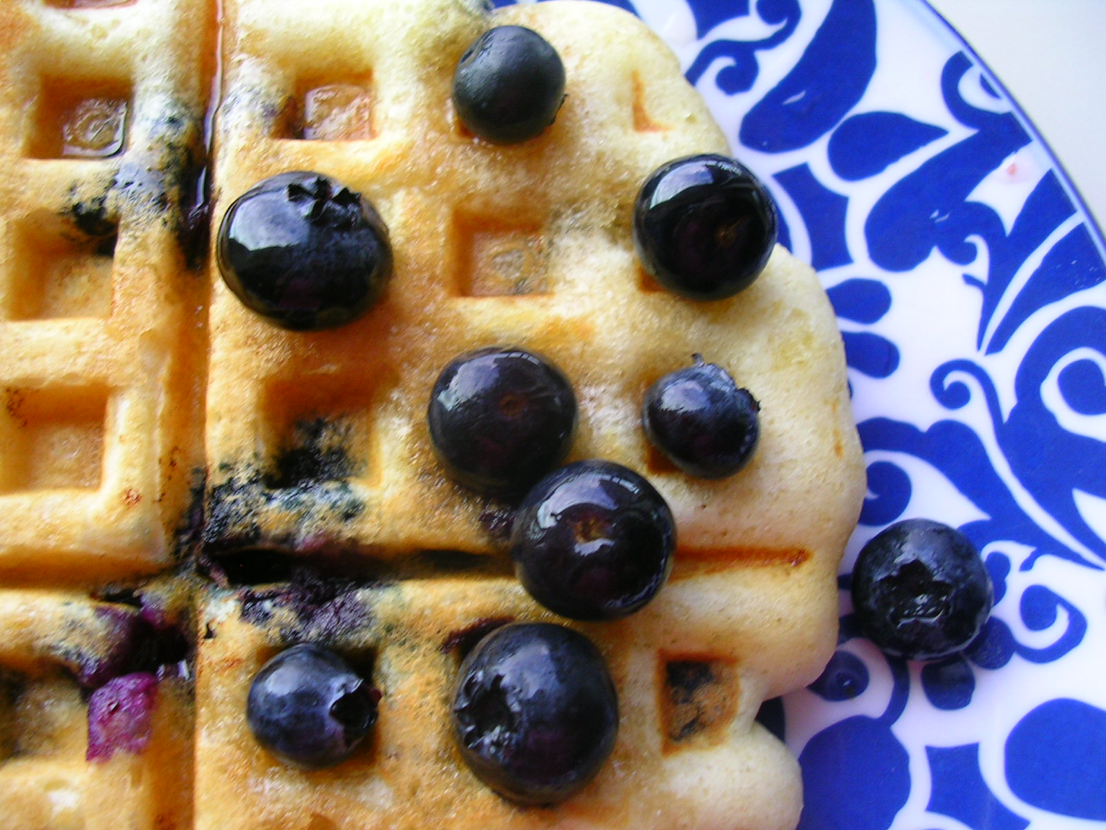 Home Run Recipes Blueberry Waffles