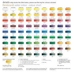 chart colour watercolour rembrandt royal talens watercolours watercolor colours paints artist rembrant pigment artists font rem log