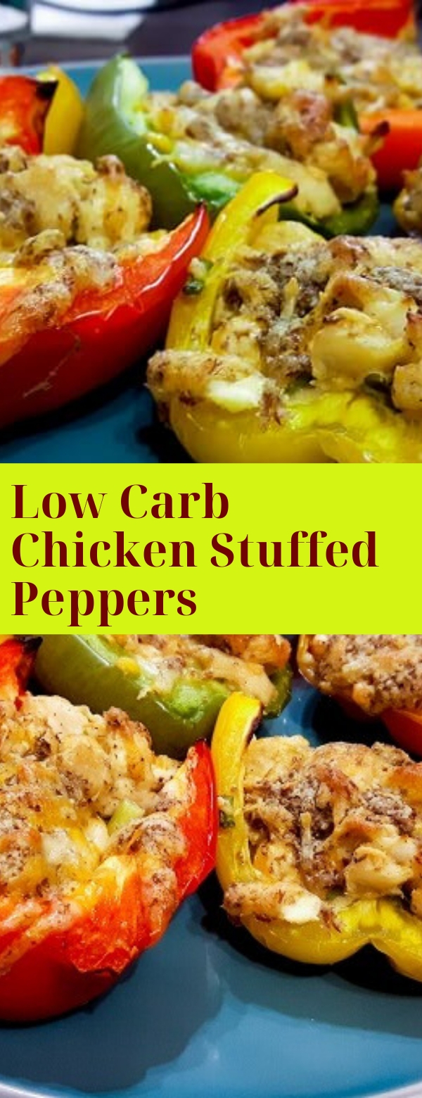 rovieshone food recipes : Low Carb Chicken Stuffed Peppers