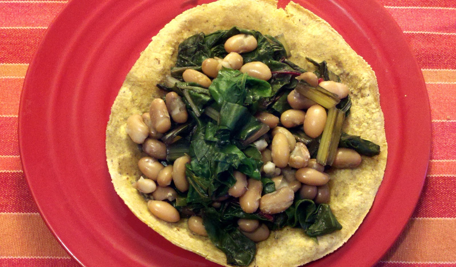 Cranky Gerd Recipe Pinto Beans and Greens Tacos (with or without salsa)