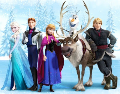 Frozen Imagen de los personajes de Frozen a colores
