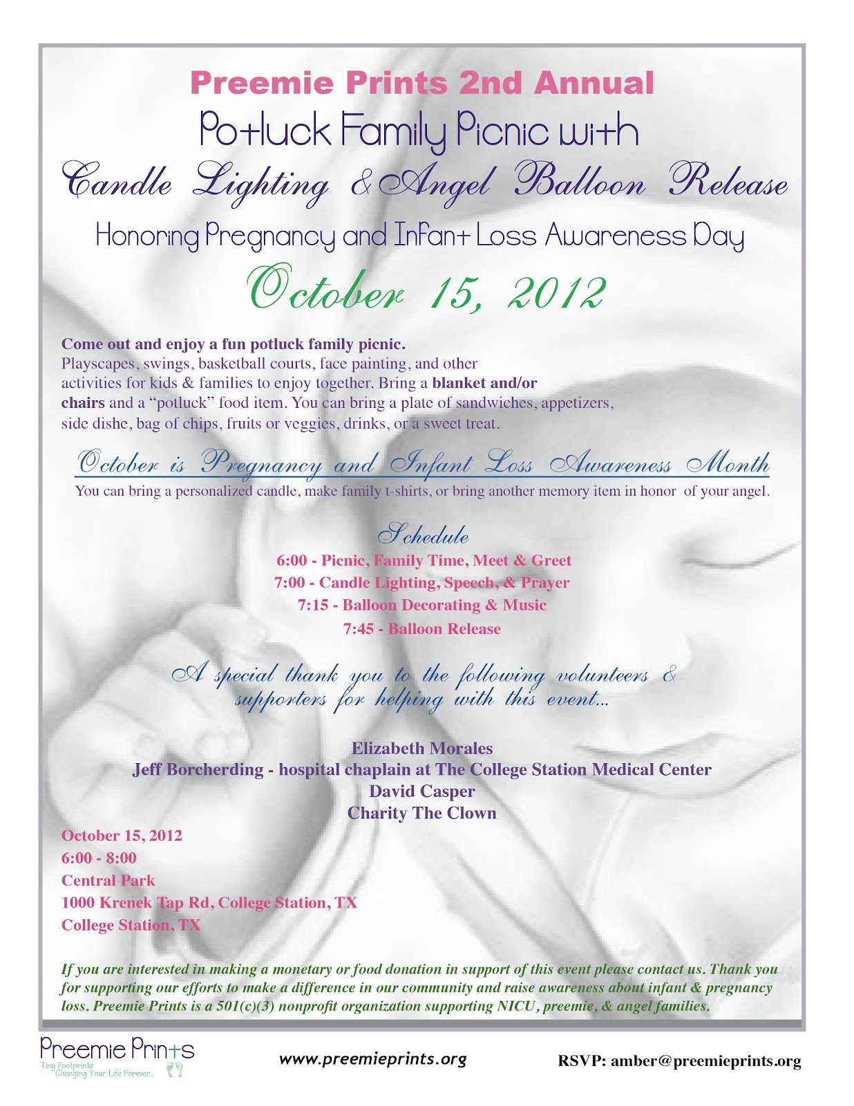 Preemie Prints Information Blog October 15th Pregnancy & Infant Loss Awareness Day