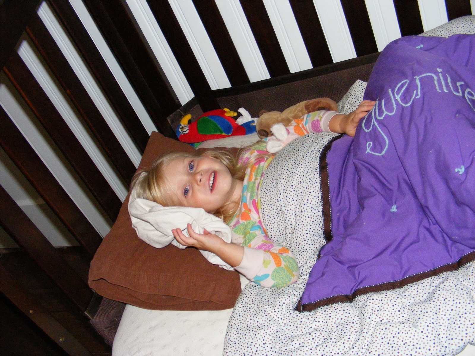 A New Day CM transitioning from crib to bed