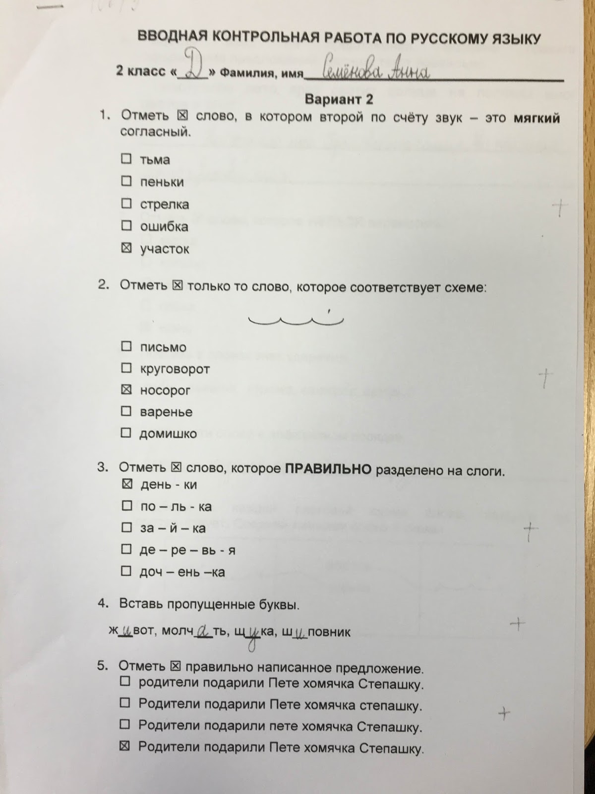 Вводная контрольная работа 8 класс. Вводная контрольная работа 8 класс