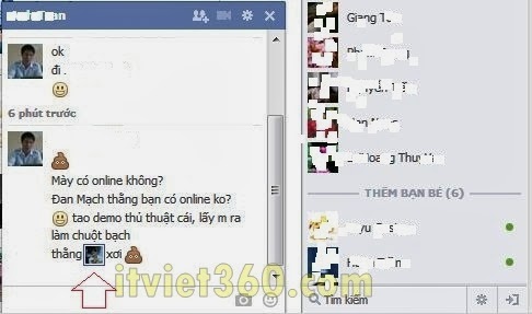 Cách chèn Avatar vào Facebook chat - Thủ thuật FB