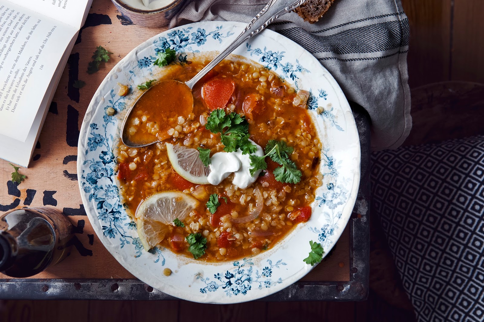 HimbeerRot: ORIENTALISCHE LINSENSUPPE