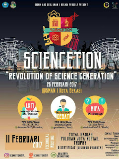 Sciencetion 2017 (Tersedia Cerdas cermat, Lomba Karya Tulis Ilmiah, dan Debat) Sciencetion 2017 (Tersedia Cerdas cermat, Lomba Karya Tulis Ilmiah, dan Debat)