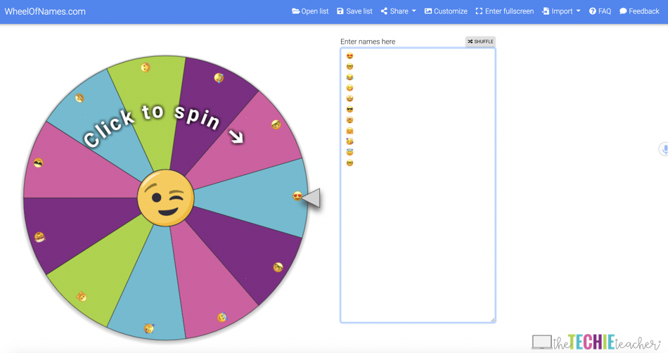 Spinner in Google Slides 