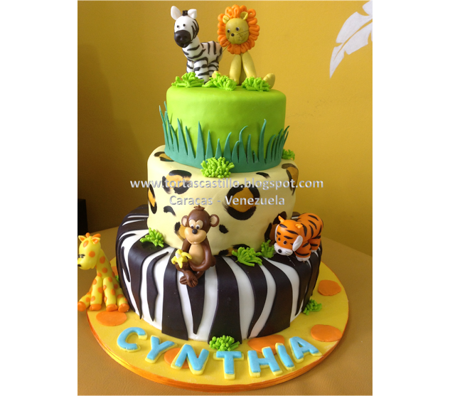Torta Infantil Animalitos de la Selva