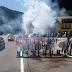 I militanti di Casa Pound bloccano il confine tra Italia e Austria