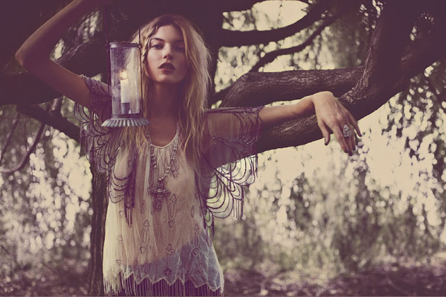 Free People Holiday Fairytales Lookbook November 2012 featuring Martha Hunt and Anais Pouliot
