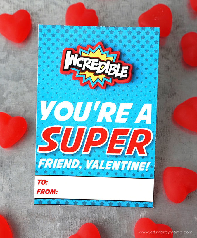 Free Printable Superhero Valentines Artsy fartsy Mama