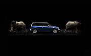 Blue Mini Cooper And Elephants Black Wallpaper hd (blue mini cooper and elephants black hd wallpaper)