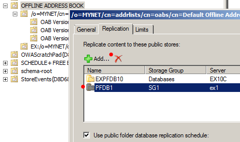 Remove public folder mailbox