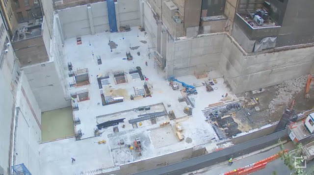Photo of 432 park avenue construction site from the building across the street