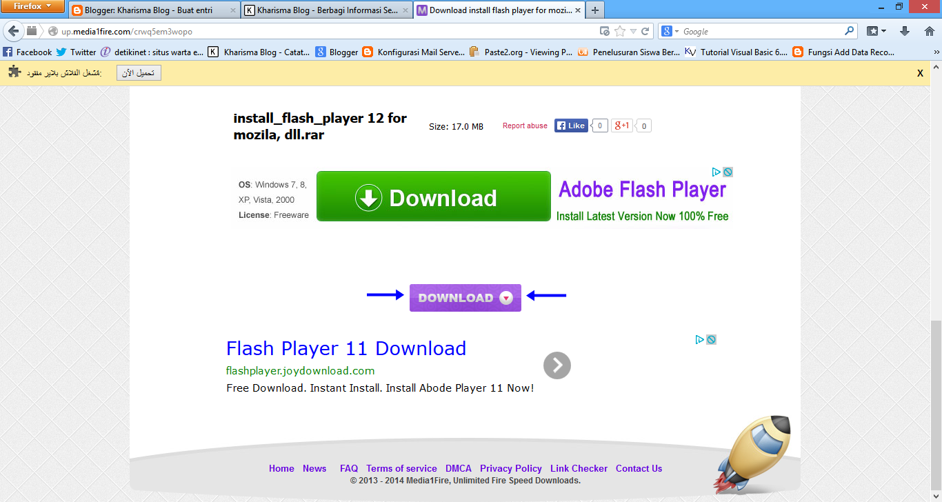 Tutorial Download di Media1Fire