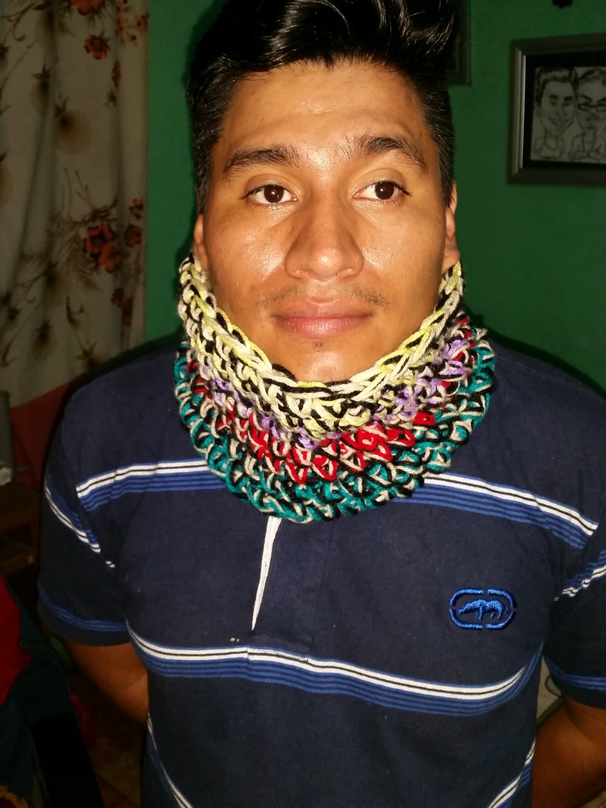 Loom Knitted Neck Scarf