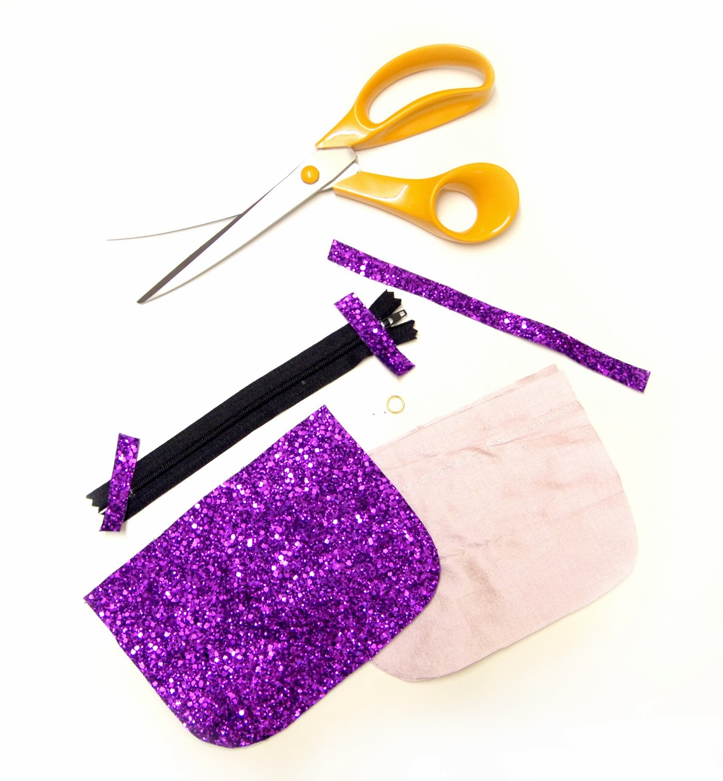 Crafty Alex DIY Glitter purse and kit How to make a purse