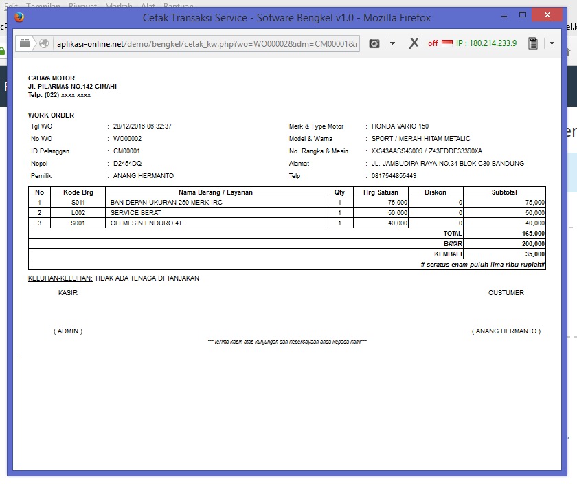APLIKASI / SOFTWARE BERBASIS WEB Software Aplikasi