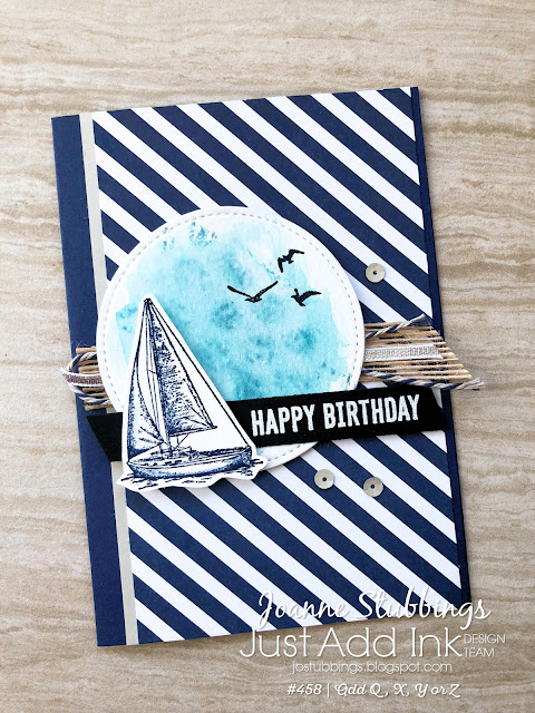 Jo's Stamping Spot - Just Add Ink Challenge #458 using Sailing Home stamp set by Stampin' Up!