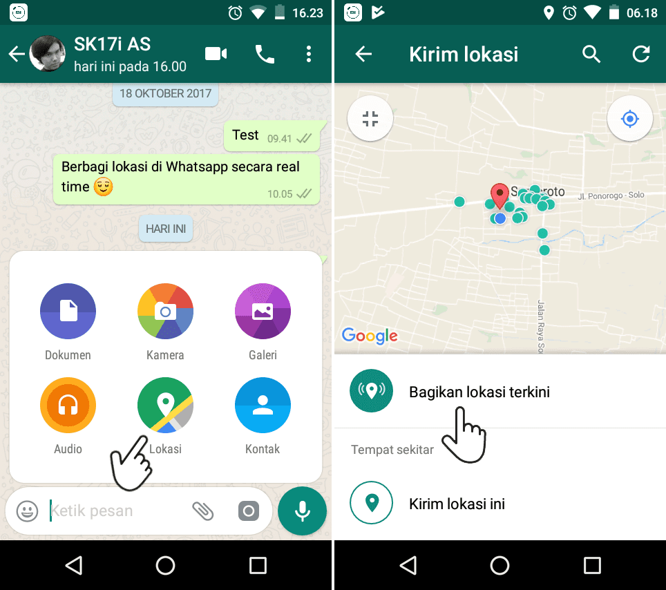 Cara Berbagi Lokasi Secara Real Time di WhatsApp Live Location
