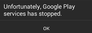 Google Play Services has stopped error message on Android smartphone
