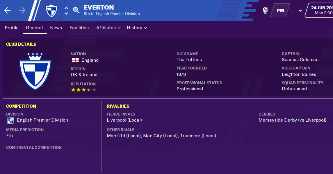 FM20 Team Guide & Tactic Everton FM Blog FM24