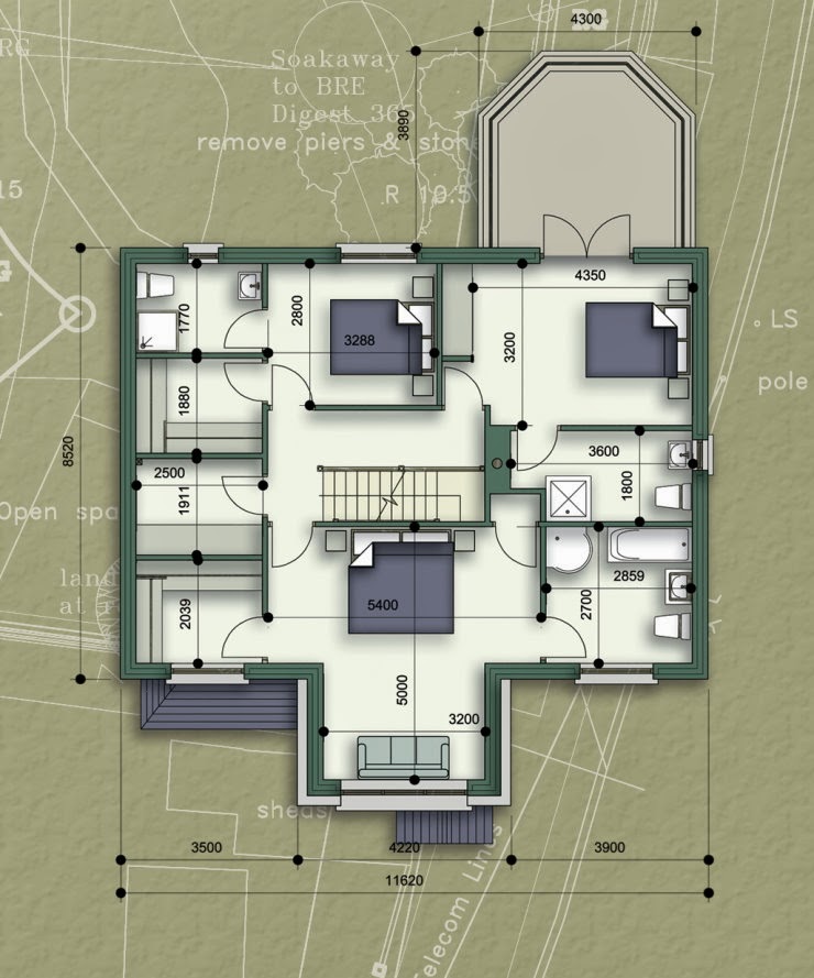 Duplex Three Story New Home Plans