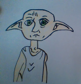 How to draw Dobby from Harry Potter