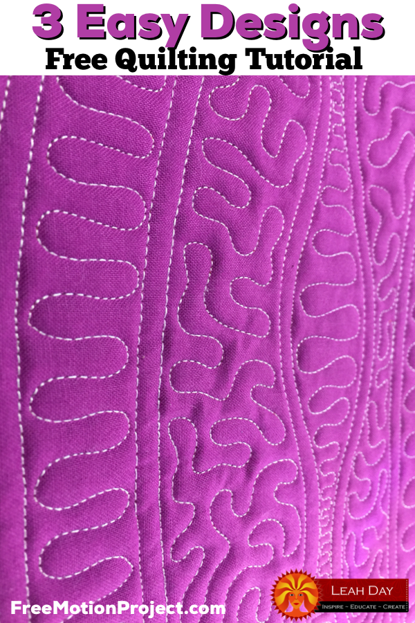 The Free Motion Quilting Project: Three Easy Longarm Quilting Designs