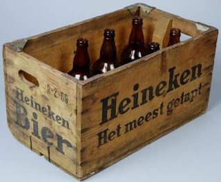 Jaren 60 - Houten krat Heineken