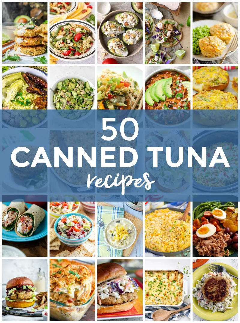 Are you looking for some canned tuna recipes? Canned tuna can be used for so much more than just tuna fish sandwiches! Pull that tuna out of your pantry and let this collection of tuna recipes inspire you! #tuna