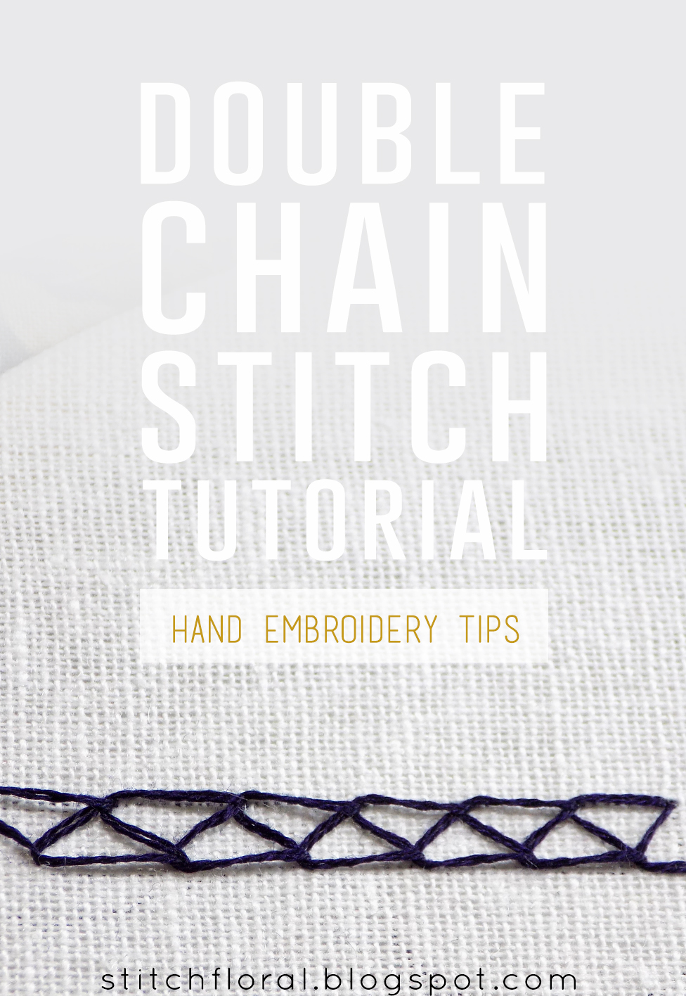 Double chain stitch tutorial Stitch Floral