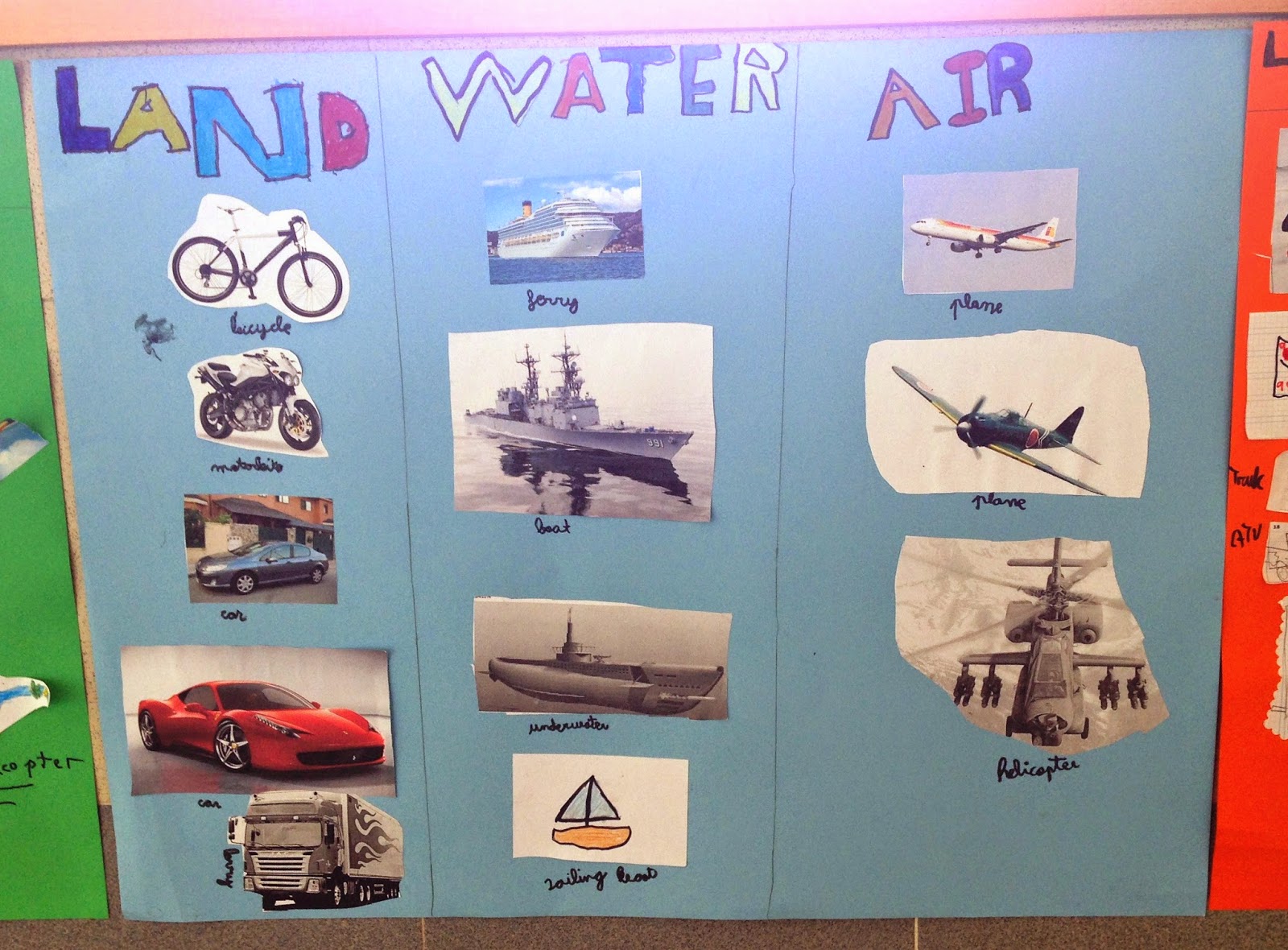 SCIENCE IN THE SCHOOL: Displays