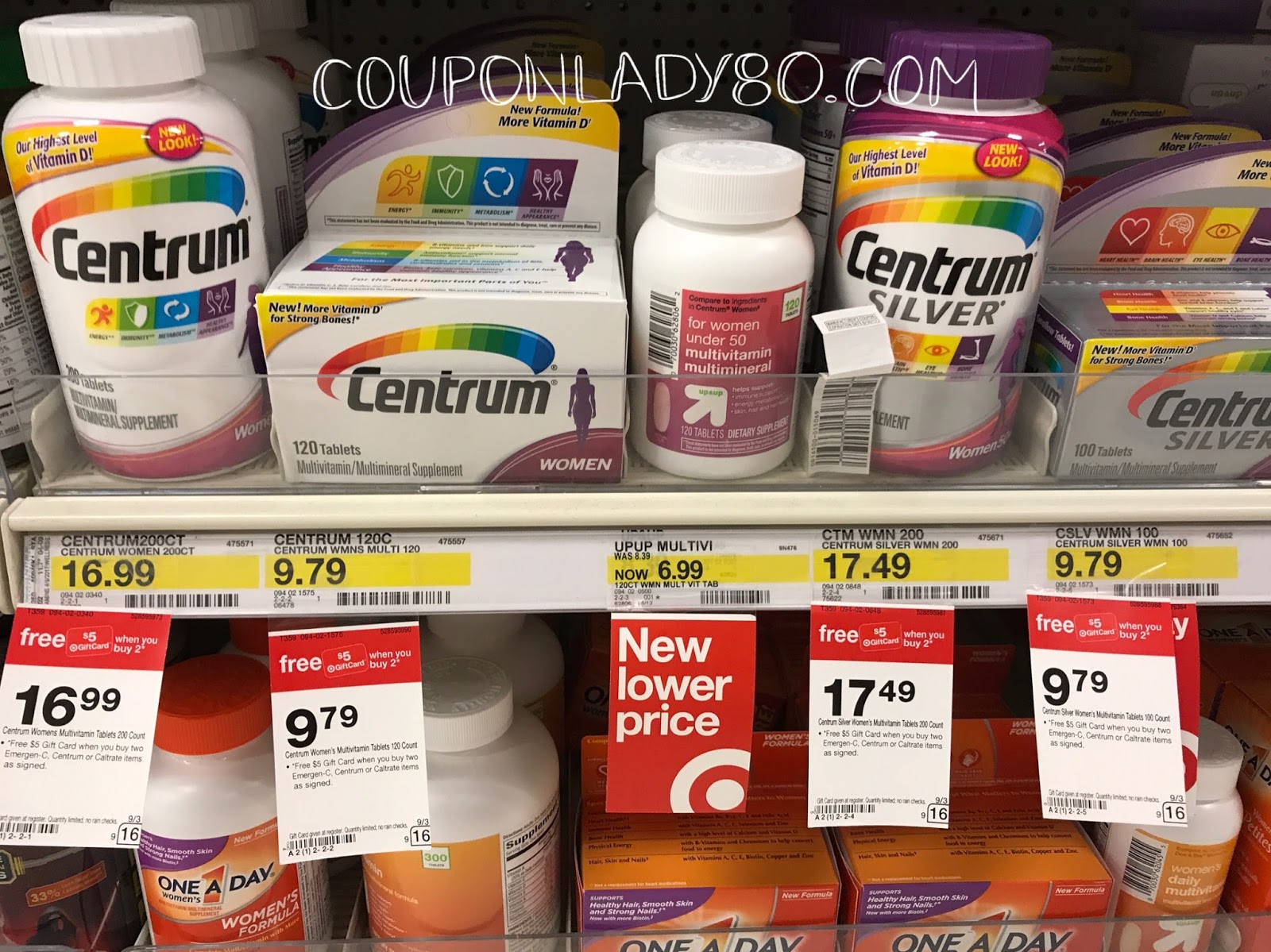CouponLady80 Cheap Centrum Vitamins Target!