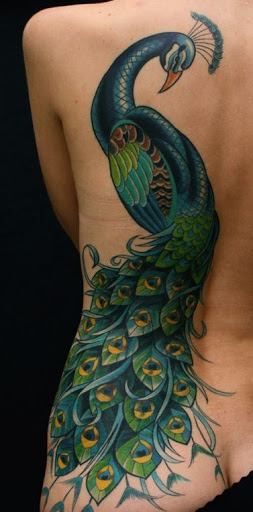 A Beleza Feminina De Volta Tatuagens