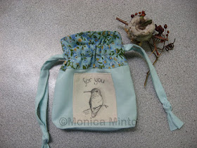 mini fabric gift bags