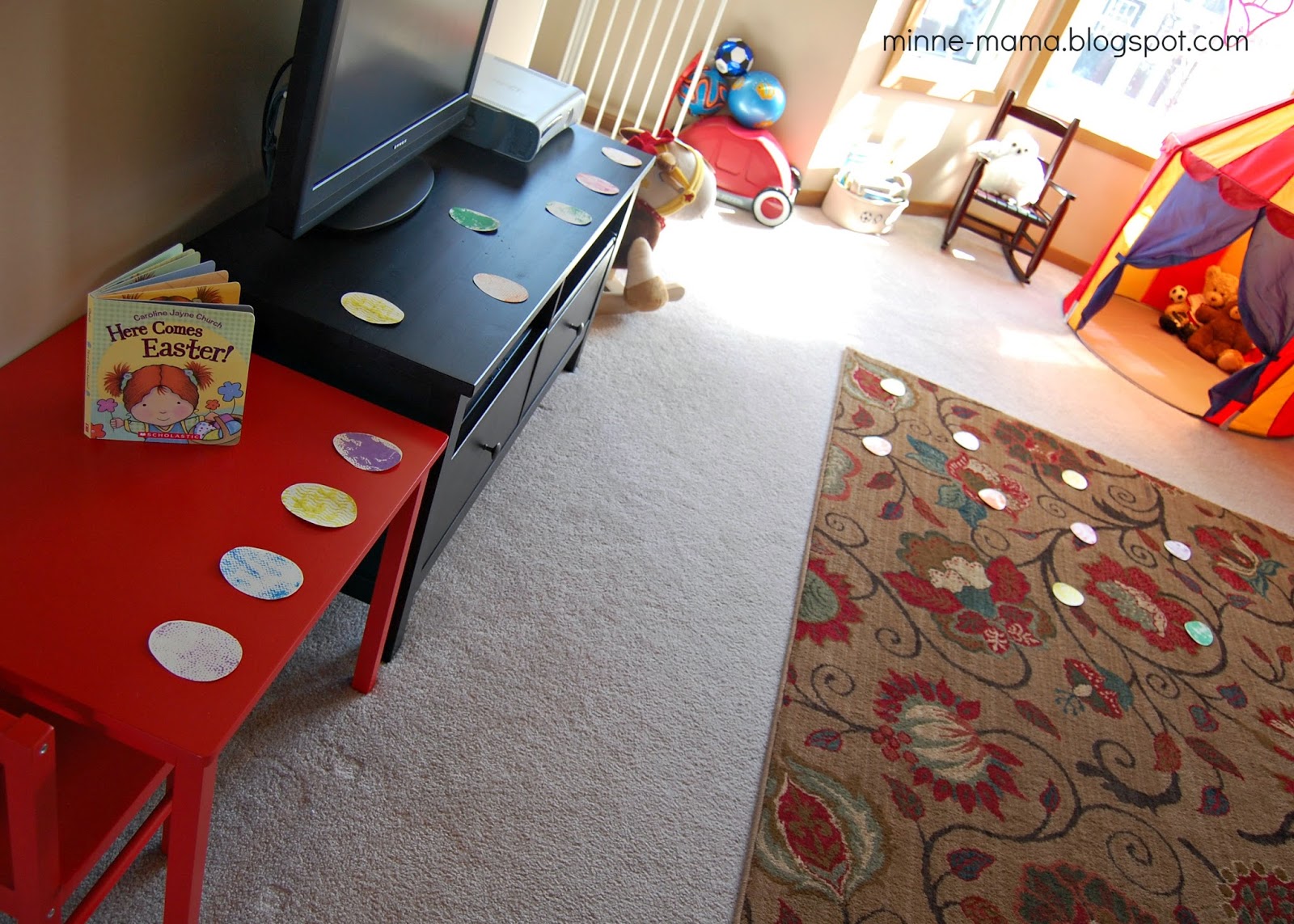 MinneMama Easter Egg Hunt Contact Paper Play