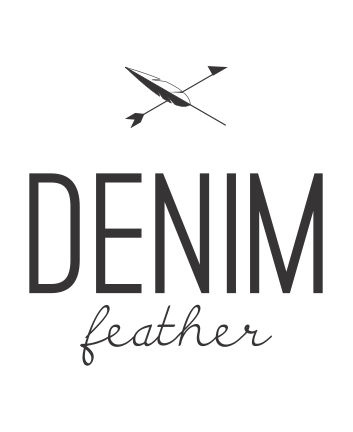 Denim feather