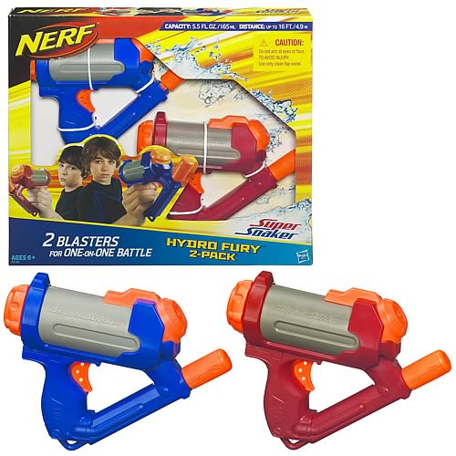 Cuthberts Toys Nerf Hydro Fury 2 Pack Water Guns Get Wet, Wet, Wet
