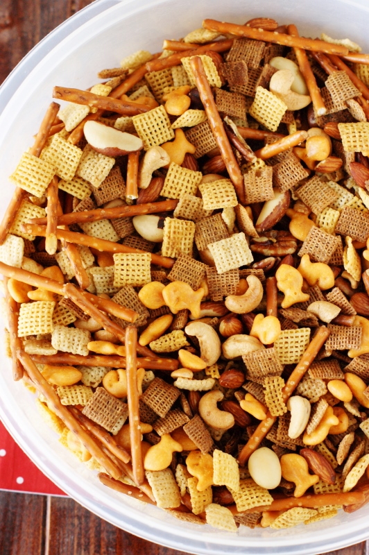 my kitchen world tour Classic Homemade Chex Mix