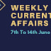 Weekly Current Affairs 7th To 14th June 2020