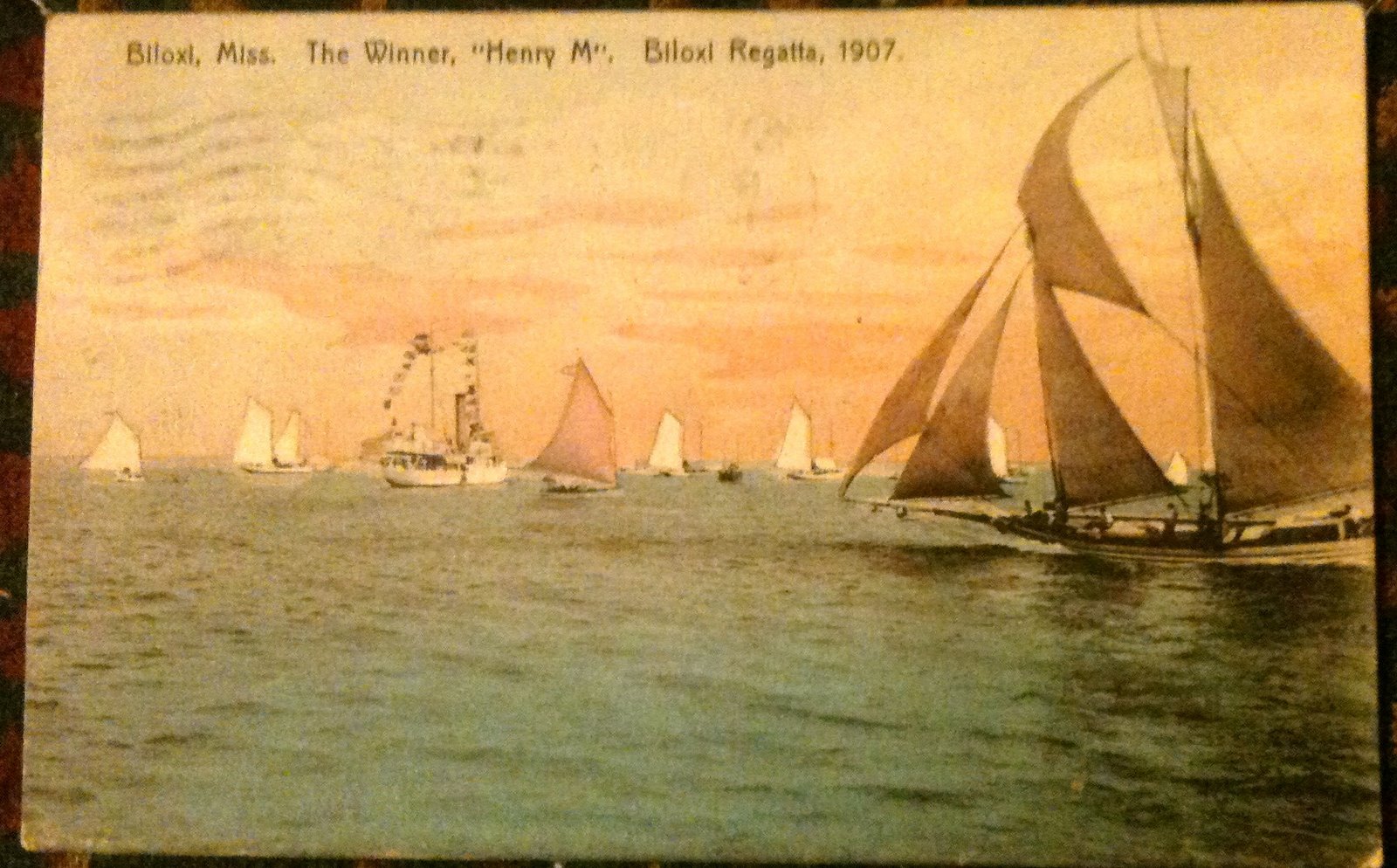 Judy's Postcards Plus The Winner Biloxi Regatta 1909