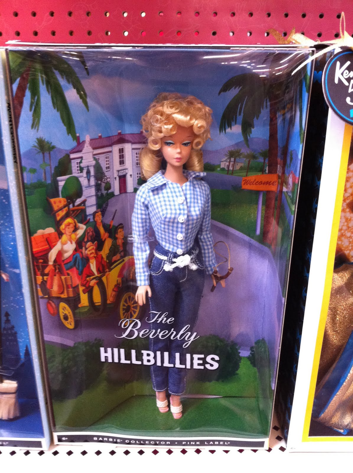 I spy something plaid: Hillbilly Barbie
