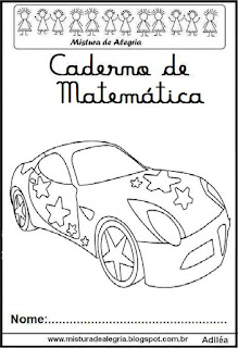 Mcqueen Capa para caderno de matemática Mcqueen